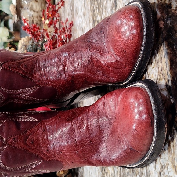 Custom Vintage ostrich cowboy boots by Kimmel Boot Co. Size  7 - Picture 7 of 9